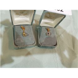 2 BELLY BUTTON STUDS