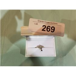 18kt SAPPHIRE & DIAMOND RING APPRAISED VALUE $1150