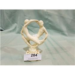 ART DECO PORCELAIN FLOWER FROG GERMANY