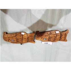 PAIR NATIVE CARVINGS