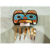 Image 1 : NATIVE CARVING AND 6 SMALL BONE HANDLED KNIVES