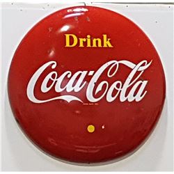 4 FOOT 1950'S CANADIAN COCA COLA BUTTON