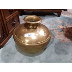 BRASS WATER URN THAT WAS CARRIED ON AN OXEN OR CAMEL