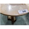 Image 2 : MARBLE TOP OCCASIONAL TABLE (SMALL CHIP)