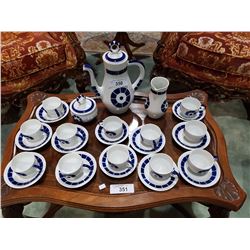 29 PC SARGADELOS COFFEE SET FROM GALICIA, SPAIN