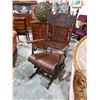 Image 1 : VICTORIAN OAK ROCKING CHAIR