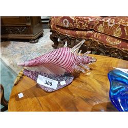 MURANO ART GLASS SHELL