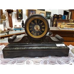 SLATE & MARBLE MANTLE CLOCK