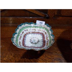 HAND PAINTED PORCELAIN BOWL SMALL CHIP ON UNDERSIDE OF RIM