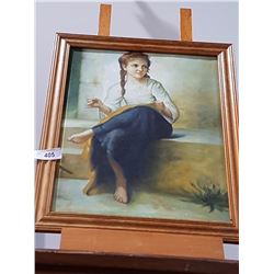 ORIGINAL OIL ON CANVAS OF A YOUNG GIRL