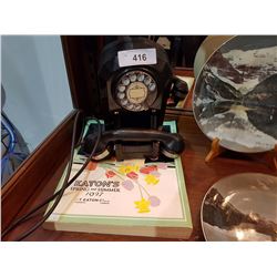 BAKELITE TELEPHONE W/REPRO EATON'S CATALOGUE