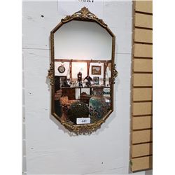 GILT FRAME WALL MIRROR 22"