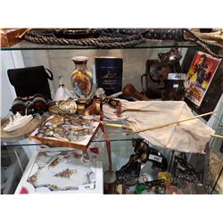 SHELF LOT OF COLLECTIBLES 15+ PCS