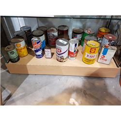 COLLECTION OF VINTAGE OIL CANS 20 PCS
