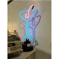 DOUBLE COLOUR NEON MARTINI BART LIGHT 18"