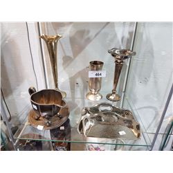 SHELF OF 6 PCS SILVER PLATE