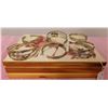 Image 1 : Box w/6 Fred Harvey-style Bracelets