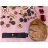 Image 5 : Collection of Civil War Medals & Buttons in Box