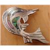 Image 3 : Mexican Sterling Silver & Abalone Swordfish Pin