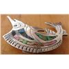 Image 4 : Mexican Sterling Silver & Abalone Swordfish Pin