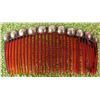 Image 1 : Mexican Sterling Silver & Plastic Comb