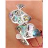 Image 8 : Mexican Sterling Silver & Abalone Earrings