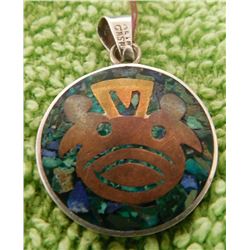 Mexican Mixed Metal Pendant
