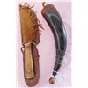 Image 1 : Old Powder Horn & Hunting Knife w/Sheath