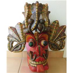 Large Ceylon Wood Mask