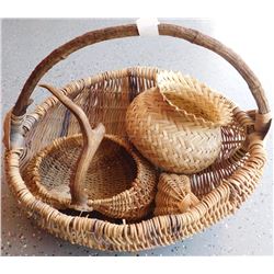 Large Basket of Tribal Baskets