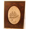 Image 1 : Scrimshaw Plaque of Ship