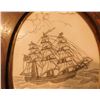 Image 6 : Scrimshaw Plaque of Ship