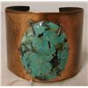 Image 1 : Mexican Copper & Turquoise Bracelet