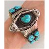Image 8 : Mens Sterling Silver & Turquoise Cuff