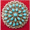 Image 1 : Zuni Sterling & Turquoise Pin or Pendant