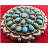 Image 4 : Zuni Sterling & Turquoise Pin or Pendant