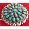 Image 5 : Zuni Sterling & Turquoise Pin or Pendant