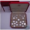 Image 1 : RCM Issue: 1999 and 2000 Millennium 24-Coin Silver Commemorative Set in Special Edition Chinese Year