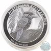 Image 1 : Perth Mint: 2014 Australia Kookaburra 10 oz .9999 Fine Silver Coin (TAX Exempt) impaired capsule