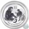 Image 1 : Perth Mint: 2016 Australia 5 oz .9999 Fine Silver Lunar Year of the Monkey (TAX Exempt)