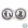 Image 1 : Perth Mint: 2017 Australia Kookaburra & Koala 1oz .9999 Fine Silver Coins (TAX Exempt) 2pcs