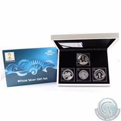 RCM Issue: 2014 FIFA World Cup Brazil Sterling Silver 4-Coin set. The Official Commemorative Coins o