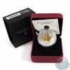 Image 1 : RCM Issue: 1988-2008 Canada $5 1oz. Gilded Silver Maple Leaf Coin 20th Anniversary (TAX Exempt). Out