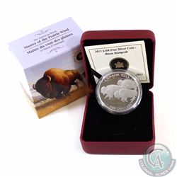 RCM Issue: 2013 Canada $100 Bison Stampede Fine Silver Coin ($100 for $100 #1) (TAX Exempt)