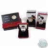 Image 1 : RCM Lot: 4x Canada Sterling Silver Lucky Loonies Dated 2004, 2006, 2008 & 2012 (2004 is missing the 