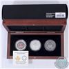 Image 1 : RCM Issue: 2015 Canada $25 Singing Moon Mask Fine Silver 3-Coin Set (Contains 1 out of 3 COAs) (TAX 