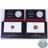 Image 1 : RCM Issue: Lot of 2x 2006 Canada Architectural Treasures Series Fine Silver Coins: Notre-Dame Basili