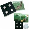 Image 1 : RCM Issue: 1996 Little Wild Ones & 1997 Dogs of Canada 4-Coin Sterling Silver Proof 50ct Set (outer 