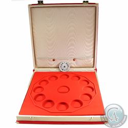 RCM Issue: Empty 12-Coin Red RCM Felt Display Case for the Lunar Zodiac Sterling Silver & Gold Plate