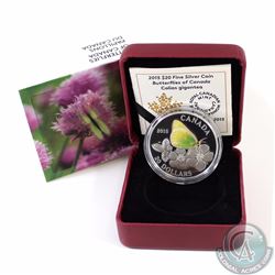 RCM Issue: 2015 Canada $20 Butterflies of Canada - Giant Sulphur Fine Silver Coin (Capsule is lightl